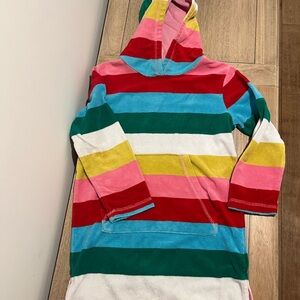 Mini Boden French terry hooded dress /pool coverup